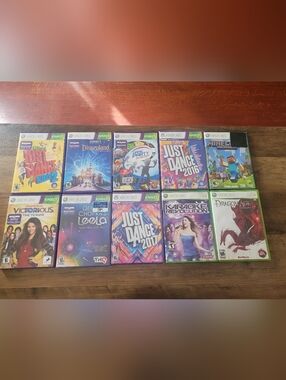 Xbox 360 Kinect Game Lot - Colorful Just Dance & More
